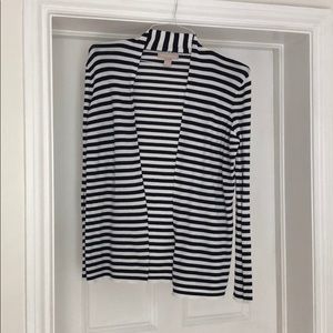 Nautical light weight sweater. Navy & White